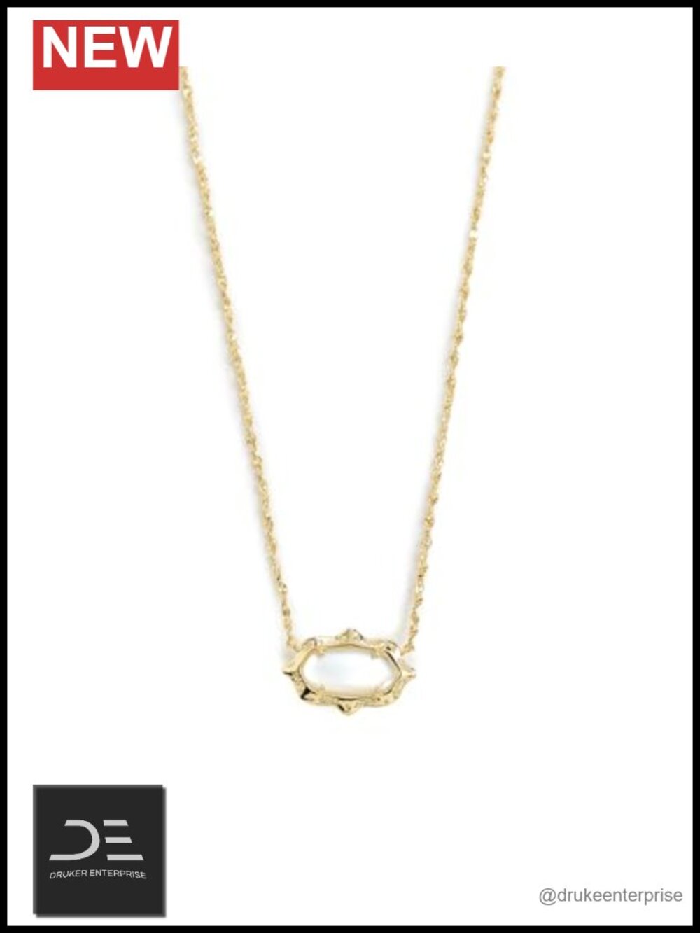 Kendra Scott Elisa Scallop Pendant Necklace, Pearl, Brass